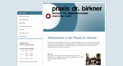 Desktop Screenshot of praxis-birkner.de
