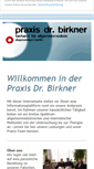 Mobile Screenshot of praxis-birkner.de