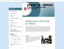 Tablet Screenshot of praxis-birkner.de